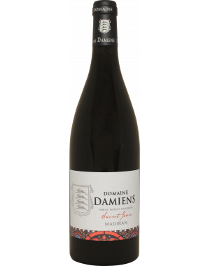 Bouteille de Saint Jean - Domaine Damiens, vin rouge bio aux arômes de fruits mûrs et d’épices, 75 cl.