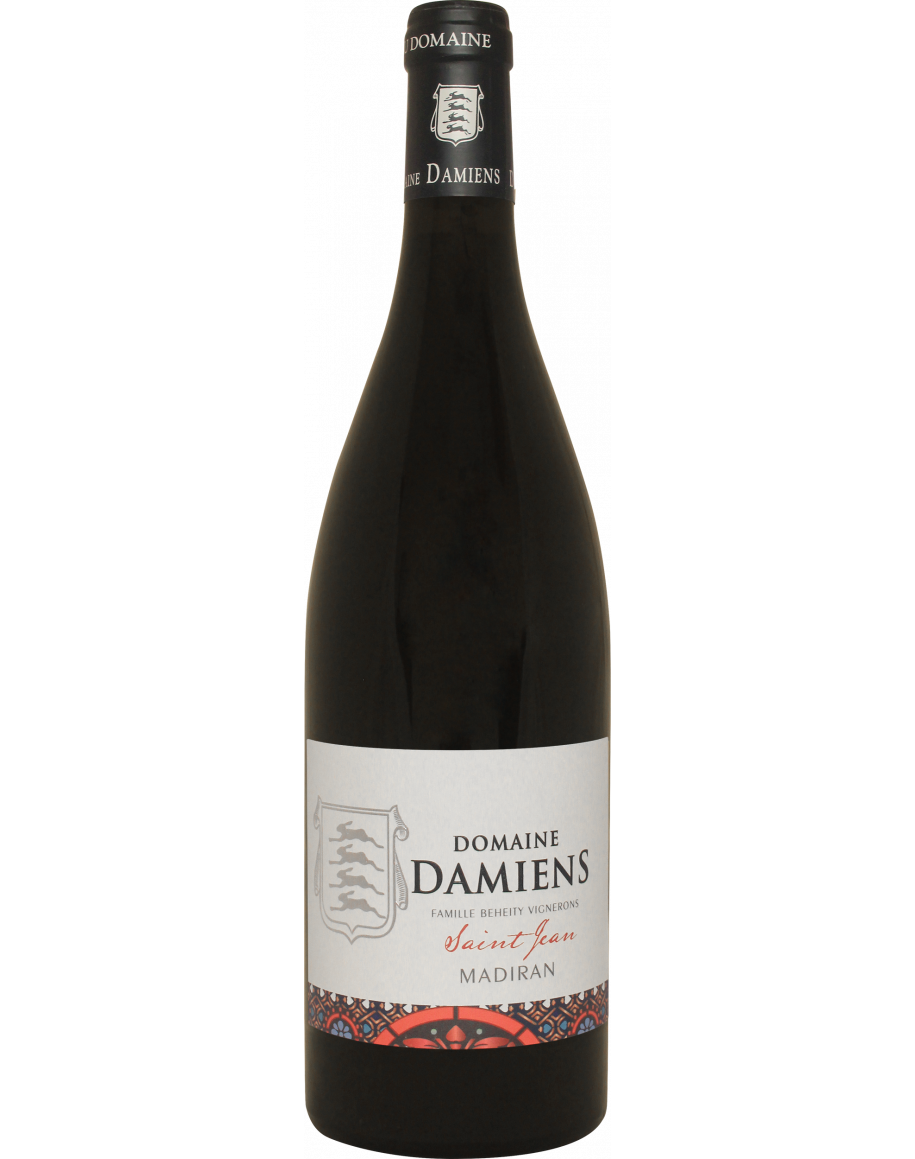 Bouteille de Saint Jean - Domaine Damiens, vin rouge bio aux arômes de fruits mûrs et d’épices, 75 cl.