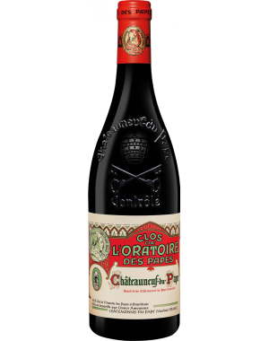 Bouteille de Clos de l'Oratoire des Papes, vin rouge AOP Châteauneuf-du-Pape, 75 cl.