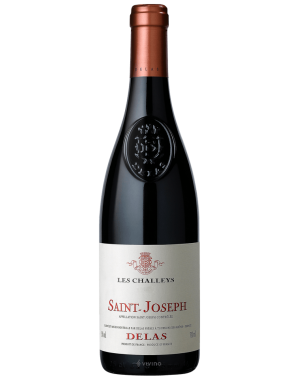 Bouteille de Les Challeys - Maison Delas Frères, vin rouge AOP Saint-Joseph, 75 cl.