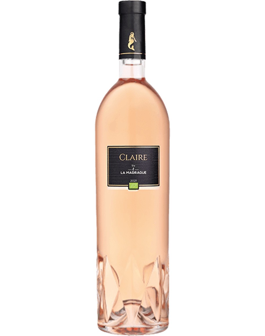 Bouteille de Claire - Domaine de La Madrague, vin rosé AOP Côtes de Provence, 75 cl.