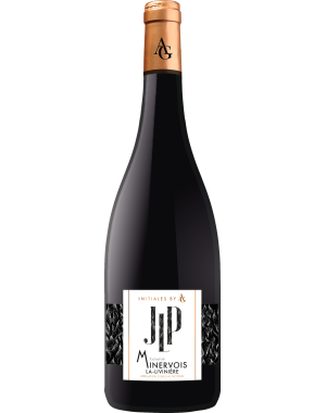 Bouteille d’Initiales by AG JLP - Jean-Luc & Pauline, vin rouge AOP Minervois-La-Livinière, 75 cl.