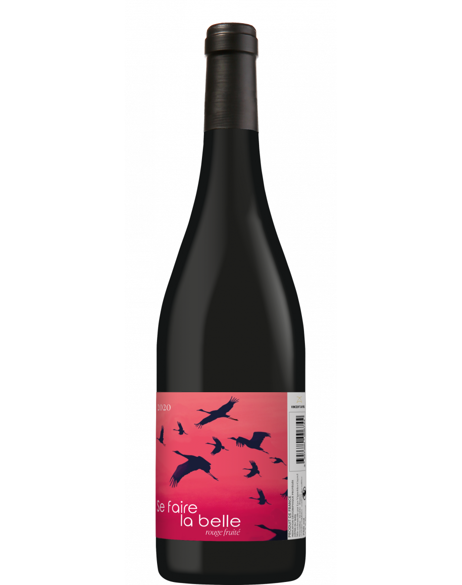 Bouteille de Vin Rouge Fruité - Se Faire La Belle - Vignobles Gayrel, robe aux éclats violacés, arômes de fruits rouges et noirs