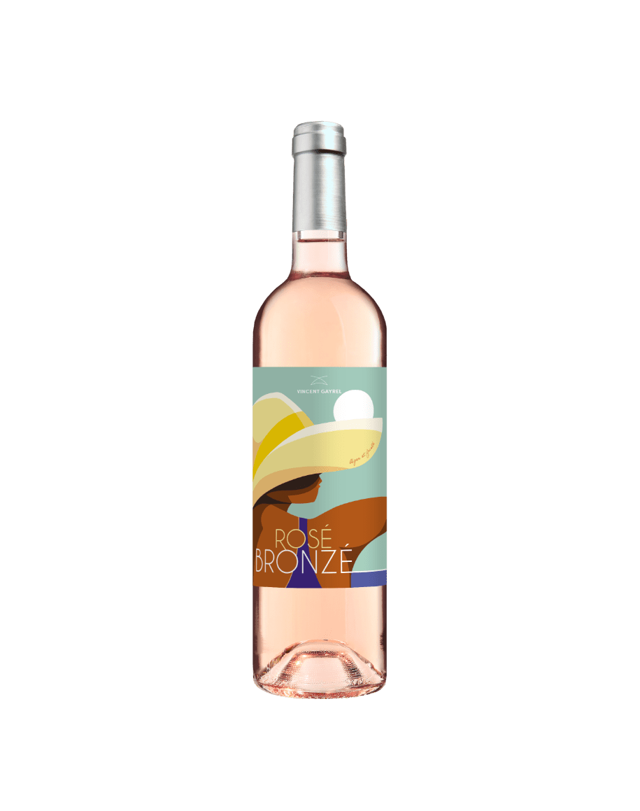 Bouteille de Rosé Bronzé - Vignobles Gayrel, vin rosé IGP Côtes du Tarn, 75 cl.