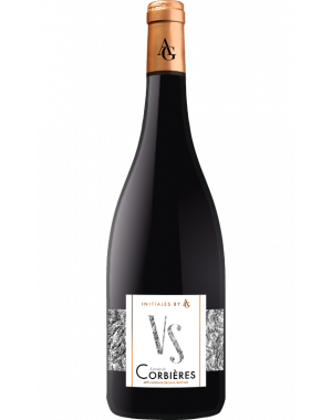 outeille d’Initiales by AG VS - Véronique & Serge Seris, vin rouge AOP Corbières, 75 cl.